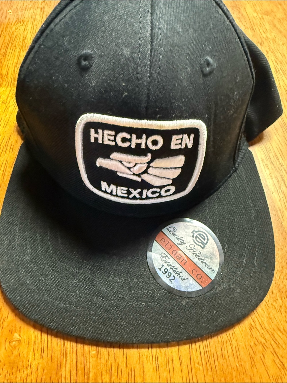 Black "Hecho En Mexico" Men's Snapback Cap